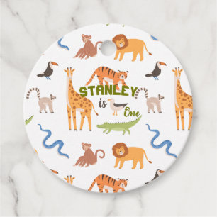 Etiquetas Para Lembrancinhas Selgle Safari Animais Selvagens Personalizados Ani