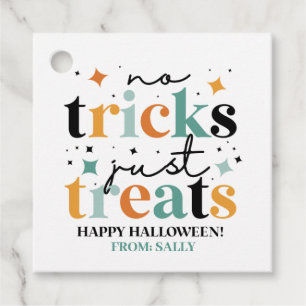 Etiquetas Para Lembrancinhas Sem Truques Apenas Tratam O Halloween