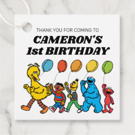 Etiquetas Para Lembrancinhas Sesame Street Pals Balões Aniversário
