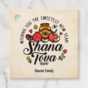Etiquetas Para Lembrancinhas Shana Tova, Rosh Hashanah, Ano Novo Judeu