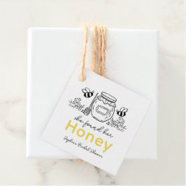 Etiquetas Para Lembrancinhas She found her Honey Hand-drawn White Bridal Shower