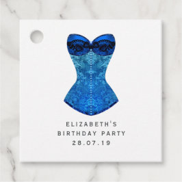 Etiquetas Para Lembrancinhas Shimmering Blue Velvet Debutante