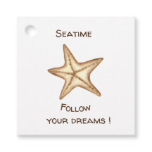 Siga seus sonhos aquarela Seatime Estrela do Mar