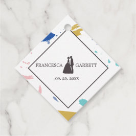 Etiquetas Para Lembrancinhas Silhueta de cinzas do noivo e do noivo