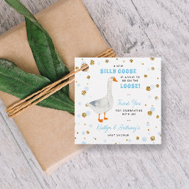 Etiquetas Para Lembrancinhas Silly Goose Blue Watercolor Boys Baby Shower