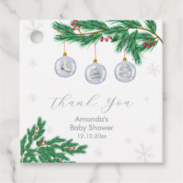 Etiquetas Para Lembrancinhas Silver Winter Clothesline Ornaments Baby Shower 