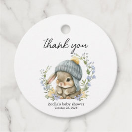 Etiquetas Para Lembrancinhas Simple Bunny Rabbit Baby Shower Favor Tag