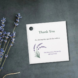 Etiquetas Para Lembrancinhas Simples Agradecimento de Casamento Lavanda
