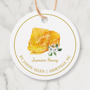 Etiquetas Para Lembrancinhas Simples Honeycomb Jasmine Infuso Mel Hang Tag