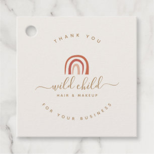 Etiquetas Para Lembrancinhas Simples Script Moderno Trendy Abstrato Rainbow