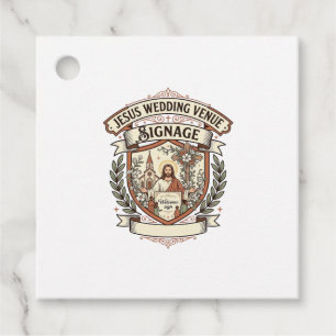 Etiquetas Para Lembrancinhas Sinalização de Local de Casamento de Jesus Sinal d