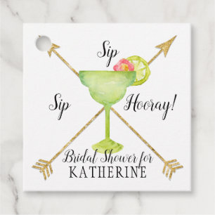 Etiquetas Para Lembrancinhas Sip Sip Hooray Margarita Setas Rosa Chá de Noiva