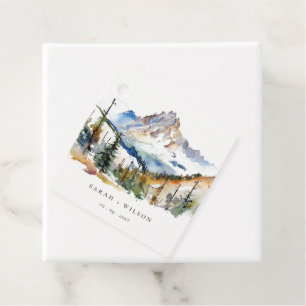 Etiquetas Para Lembrancinhas Ski Mountain Telluride Colorado Watercolor Casamen