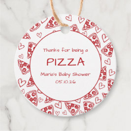 Etiquetas Para Lembrancinhas Slice Slice Chá de fraldas Pizza Italiana Obrigado