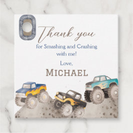 Etiquetas Para Lembrancinhas Smashing and Crashing Birthday Thank You Tags