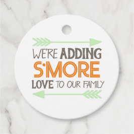 Etiquetas Para Lembrancinhas S'more Love Woodland Chá de fraldas Favor Tags