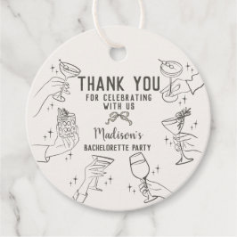 Etiquetas Para Lembrancinhas Sobremesa Bege Retro Festa de Cocktail Despedida d