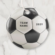Soccer Ball Favor Tags | Custom Team Name Gift Tag