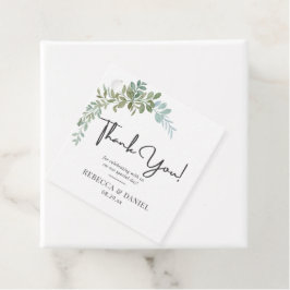Etiquetas Para Lembrancinhas Soft Green Eucalyptus Watercolor Rustic Wedding