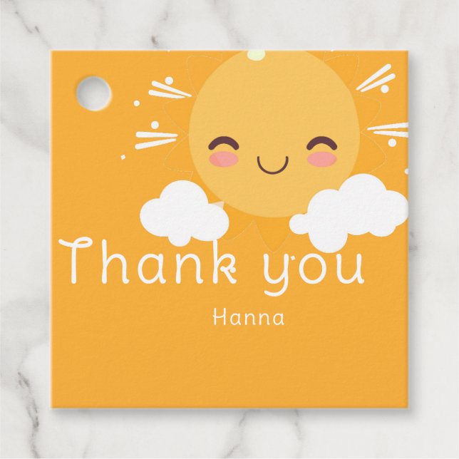 Etiquetas Para Lembrancinhas Sol (Frente)