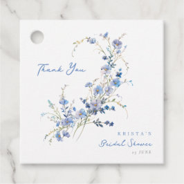 Etiquetas Para Lembrancinhas Something Blue Wildflowers Bridal Shower