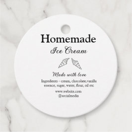 Etiquetas Para Lembrancinhas Sorvete caseiro adiciona ingredientes feitos com a