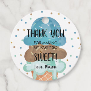 Etiquetas Para Lembrancinhas sorvete Mint Chocolate Boy Birthday Favor Presente
