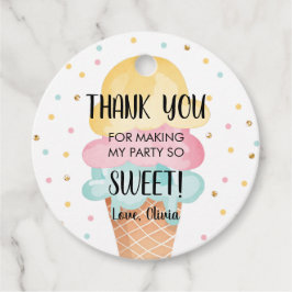 Etiquetas Para Lembrancinhas Sorvete Mint Yellow Sweet Girl Aniversário