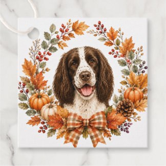 Etiquetas Para Lembrancinhas Springer Spaniel Outono