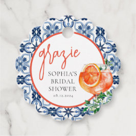 Etiquetas Para Lembrancinhas Spritz de Laranja em Aquarela Grazie 