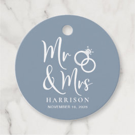 Etiquetas Para Lembrancinhas Sr. Dusty Blue Wedding