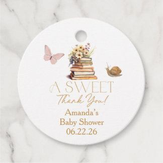 Etiquetas Para Lembrancinhas Storybook New Chapter Baby Shower Wildflower