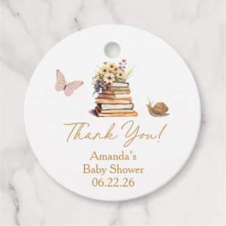 Etiquetas Para Lembrancinhas Storybook New Chapter Baby Shower Wildflower
