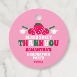 Etiquetas Para Lembrancinhas Strawberry Berry Doce Festa de formatura Obrigado