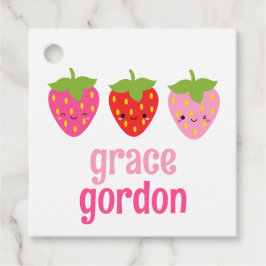 Etiquetas Para Lembrancinhas Strawberry Girls Gift Tags