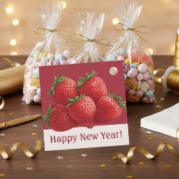 Etiquetas Para Lembrancinhas Strawberry New Year's Eve Trendy