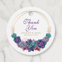 Etiquetas Para Lembrancinhas Suculente de Aquarela Potente