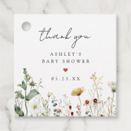 Etiquetas Para Lembrancinhas Summer Wildflower Field Baby Shower