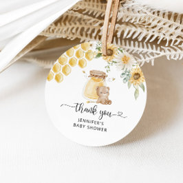Etiquetas Para Lembrancinhas Sunflower honey bear thank you tag