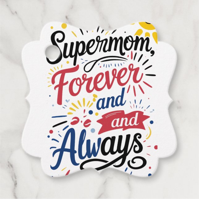 Etiquetas Para Lembrancinhas Super Mãe (Frente)