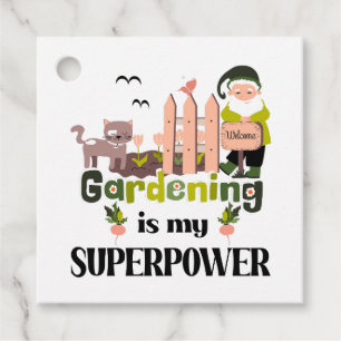 Etiquetas Para Lembrancinhas Superpotência de jardinagem, jardineiro-cúmulo