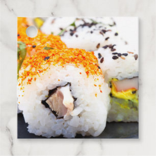 Etiquetas Para Lembrancinhas Sushi num prato