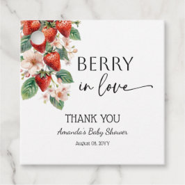 Etiquetas Para Lembrancinhas Sweet Berry in Love Strawberry Bridal Shower
