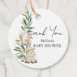 Etiquetas Para Lembrancinhas Sweet Little Lamb Primeiro Aniversário Greenery
