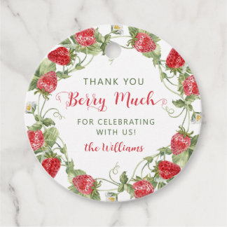 Etiquetas Para Lembrancinhas Sweet Strawberry Obrigado