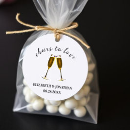 Etiquetas Para Lembrancinhas Taças de Champanhe Para o Amor