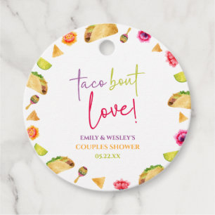 Etiquetas Para Lembrancinhas Taco Bout Love! Chá Fiesta Wedding