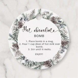 Etiquetas Para Lembrancinhas Tag de chocolate quente. Bomba de cacau quente de