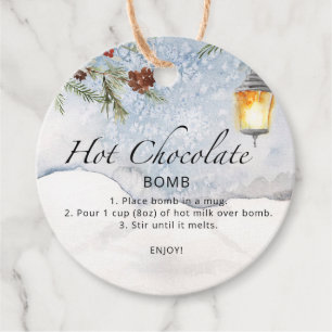 Etiquetas Para Lembrancinhas Tag de chocolate quente. Bomba de cacau quente de