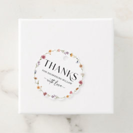 Etiquetas Para Lembrancinhas Tag de Favor Boho Campo de Flores Silvestres